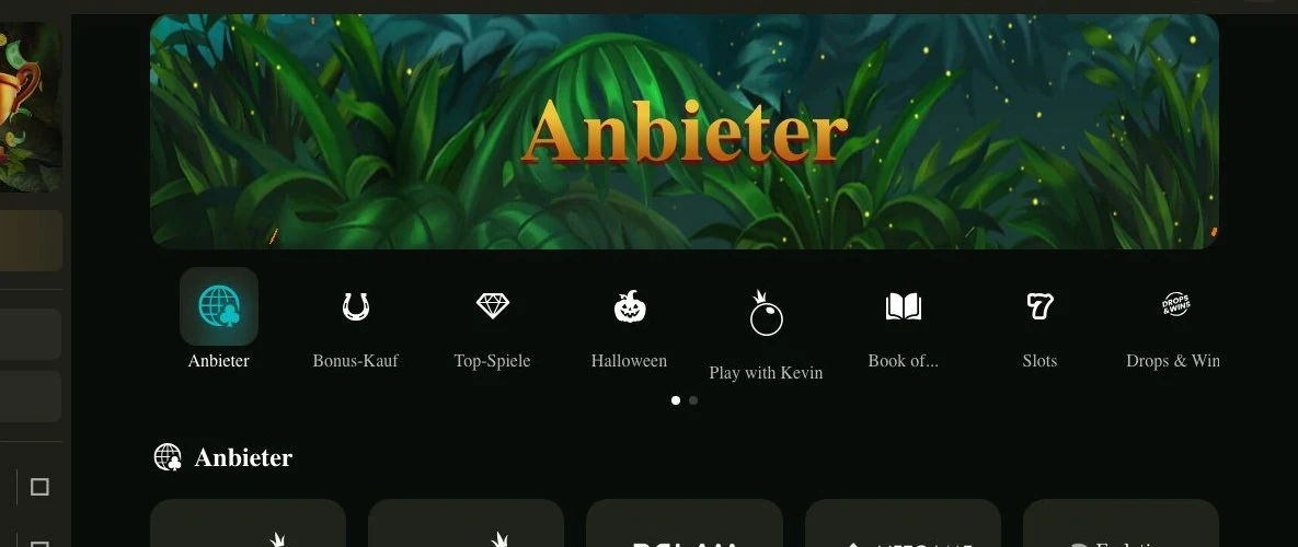 Cashwin: Spieleanbieter