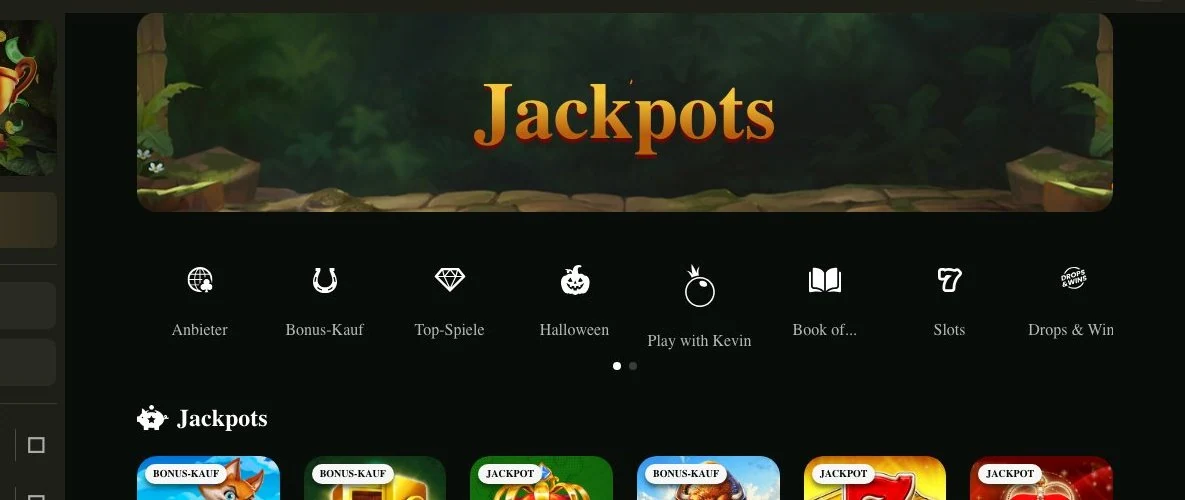 Cashwin: Jackpot-Spiele